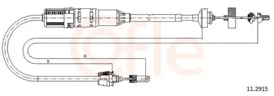 Seilzug, Kupplungsbetätigung COFLE 11.2915 Bild Seilzug, Kupplungsbetätigung COFLE 11.2915