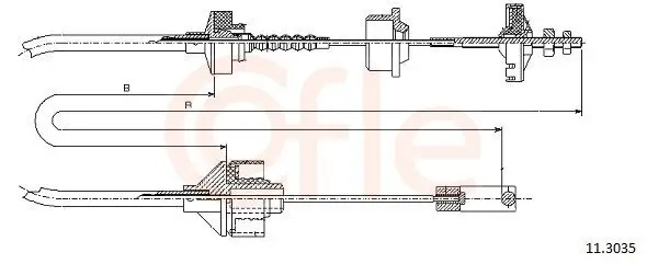 Seilzug, Kupplungsbetätigung COFLE 11.3035
