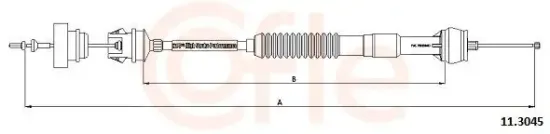 Seilzug, Kupplungsbetätigung COFLE 11.3045 Bild Seilzug, Kupplungsbetätigung COFLE 11.3045