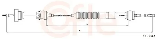 Seilzug, Kupplungsbetätigung COFLE 11.3047 Bild Seilzug, Kupplungsbetätigung COFLE 11.3047