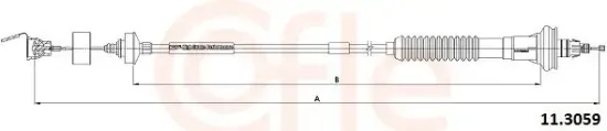 Seilzug, Kupplungsbetätigung COFLE 11.3059 Bild Seilzug, Kupplungsbetätigung COFLE 11.3059