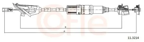 Seilzug, Kupplungsbetätigung COFLE 11.3214 Bild Seilzug, Kupplungsbetätigung COFLE 11.3214