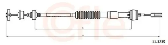 Seilzug, Kupplungsbetätigung COFLE 11.3235 Bild Seilzug, Kupplungsbetätigung COFLE 11.3235