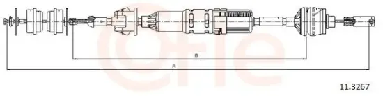 Seilzug, Kupplungsbetätigung COFLE 11.3267 Bild Seilzug, Kupplungsbetätigung COFLE 11.3267