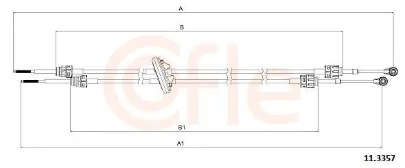 Seilzug, Schaltgetriebe COFLE 11.3357