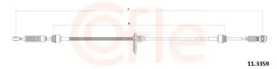 Seilzug, Schaltgetriebe COFLE 11.3359 Bild Seilzug, Schaltgetriebe COFLE 11.3359