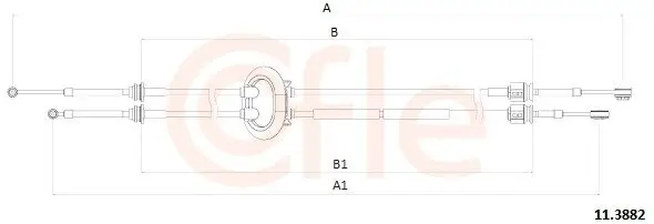 Seilzug, Schaltgetriebe COFLE 11.3882