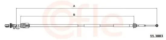 Seilzug, Schaltgetriebe COFLE 11.3883 Bild Seilzug, Schaltgetriebe COFLE 11.3883