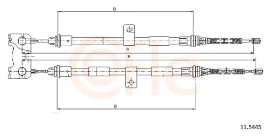 Seilzug, Feststellbremse hinten COFLE 11.5445 Bild Seilzug, Feststellbremse hinten COFLE 11.5445