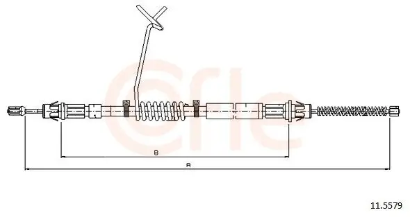 Seilzug, Feststellbremse hinten links COFLE 11.5579