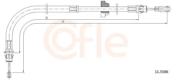 Seilzug, Feststellbremse vorne COFLE 11.5586