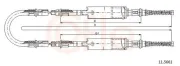 Seilzug, Feststellbremse hinten COFLE 11.5661