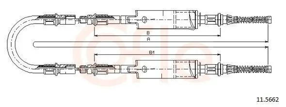 Seilzug, Feststellbremse hinten COFLE 11.5662