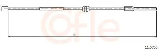 Seilzug, Feststellbremse vorne COFLE 11.5756 Bild Seilzug, Feststellbremse vorne COFLE 11.5756