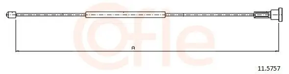 Seilzug, Feststellbremse hinten rechts COFLE 11.5757