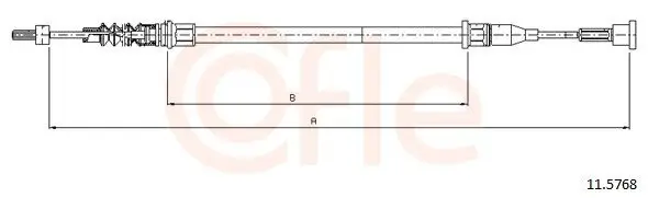 Seilzug, Feststellbremse hinten rechts COFLE 11.5768