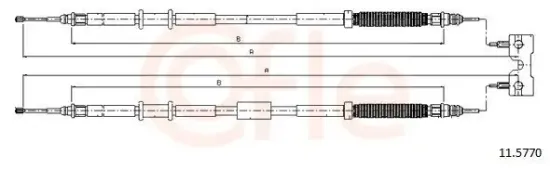 Seilzug, Feststellbremse hinten COFLE 11.5770 Bild Seilzug, Feststellbremse hinten COFLE 11.5770