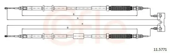 Seilzug, Feststellbremse hinten COFLE 11.5771 Bild Seilzug, Feststellbremse hinten COFLE 11.5771