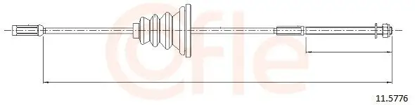 Seilzug, Feststellbremse vorne COFLE 11.5776