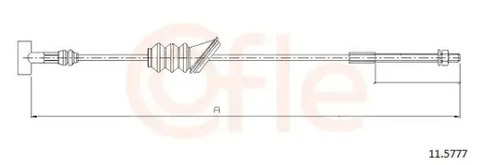 Seilzug, Feststellbremse vorne COFLE 11.5777 Bild Seilzug, Feststellbremse vorne COFLE 11.5777