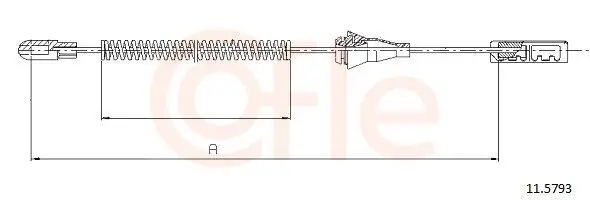Seilzug, Feststellbremse hinten rechts COFLE 11.5793