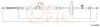 Seilzug, Feststellbremse hinten links COFLE 11.5826