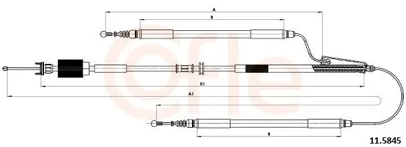 Seilzug, Feststellbremse hinten COFLE 11.5845