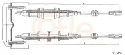 Seilzug, Feststellbremse hinten COFLE 11.5853