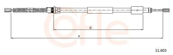 Seilzug, Feststellbremse hinten links COFLE 11.603