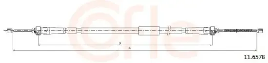 Seilzug, Feststellbremse hinten links COFLE 11.6578 Bild Seilzug, Feststellbremse hinten links COFLE 11.6578
