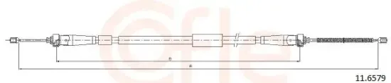 Seilzug, Feststellbremse hinten rechts COFLE 11.6579 Bild Seilzug, Feststellbremse hinten rechts COFLE 11.6579