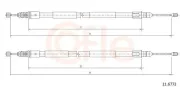 Seilzug, Feststellbremse hinten links hinten rechts COFLE 11.6772