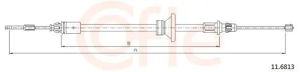 Seilzug, Feststellbremse vorne COFLE 11.6813
