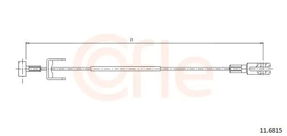 Seilzug, Feststellbremse Mitte COFLE 11.6815