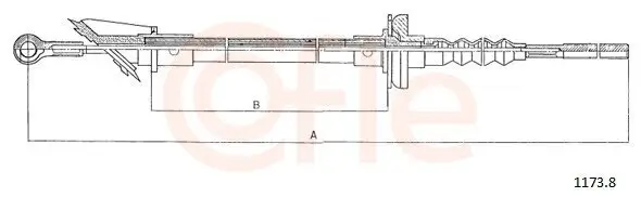 Seilzug, Kupplungsbetätigung COFLE 1172.1