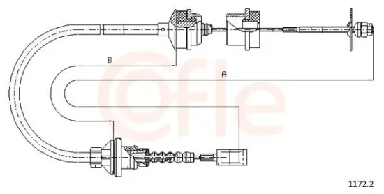 Seilzug, Kupplungsbetätigung COFLE 1172.2 Bild Seilzug, Kupplungsbetätigung COFLE 1172.2