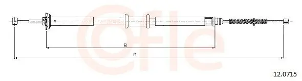 Seilzug, Feststellbremse hinten links hinten rechts COFLE 12.0715