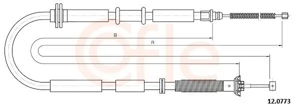 Seilzug, Feststellbremse hinten rechts hinten links COFLE 12.0773