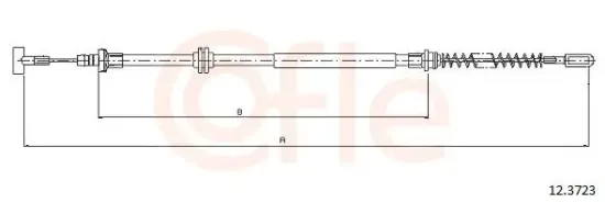 Seilzug, Feststellbremse hinten links hinten rechts COFLE 12.3723 Bild Seilzug, Feststellbremse hinten links hinten rechts COFLE 12.3723