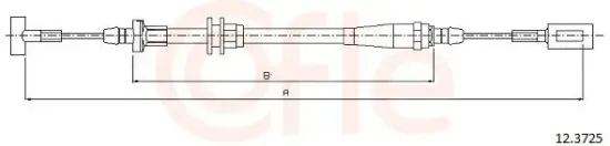 Seilzug, Feststellbremse hinten links hinten rechts COFLE 12.3725 Bild Seilzug, Feststellbremse hinten links hinten rechts COFLE 12.3725