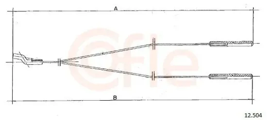 Heizklappenzug COFLE 12.504 Bild Heizklappenzug COFLE 12.504