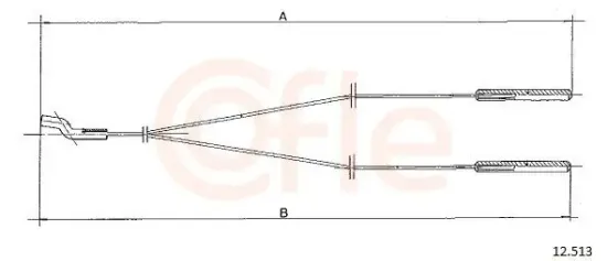 Heizklappenzug COFLE 12.513 Bild Heizklappenzug COFLE 12.513