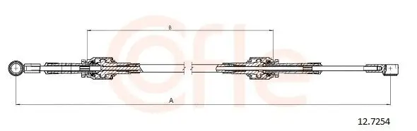 Seilzug, Schaltgetriebe COFLE 12.7254