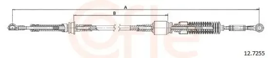 Seilzug, Schaltgetriebe COFLE 12.7255 Bild Seilzug, Schaltgetriebe COFLE 12.7255