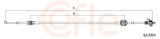 Seilzug, Schaltgetriebe COFLE 12.7257 Bild Seilzug, Schaltgetriebe COFLE 12.7257