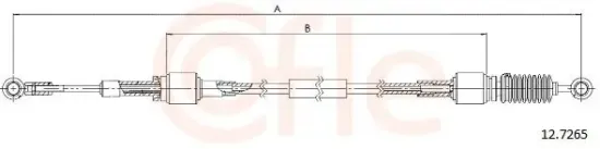 Seilzug, Schaltgetriebe COFLE 12.7265 Bild Seilzug, Schaltgetriebe COFLE 12.7265