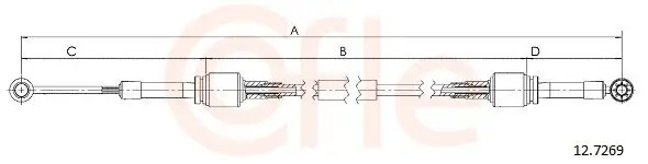 Seilzug, Schaltgetriebe COFLE 12.7269