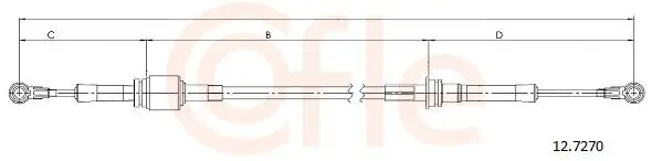 Seilzug, Schaltgetriebe COFLE 12.7270