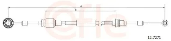 Seilzug, Schaltgetriebe COFLE 12.7271 Bild Seilzug, Schaltgetriebe COFLE 12.7271