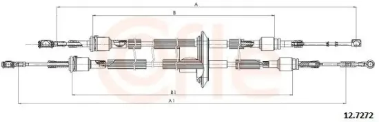 Seilzug, Schaltgetriebe COFLE 12.7272 Bild Seilzug, Schaltgetriebe COFLE 12.7272